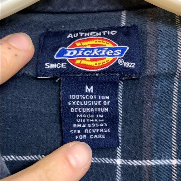 Blue Dickie’s Flannel - Picture 4 of 4